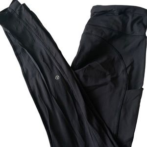 Full length lululemon leggings with drawstring and pockets
